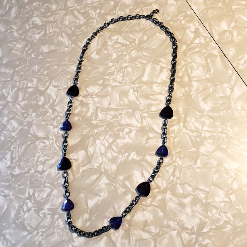 Anne Klein Purple Bead Necklace